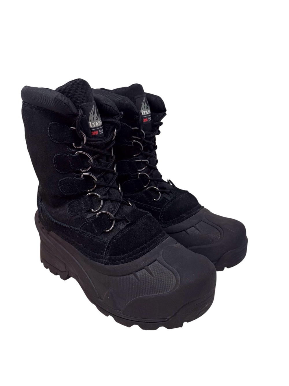 Itasca Cedar II Black leather winter snow boots 6542845 men’s size 7 EUC